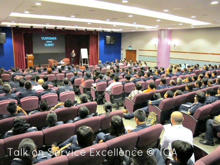 Speaking to 220 Officers from Immigration Checkpoints Authority of Singapore Speaking-on-Service-Excellence-Immigration-and-Checkpoint-Authority