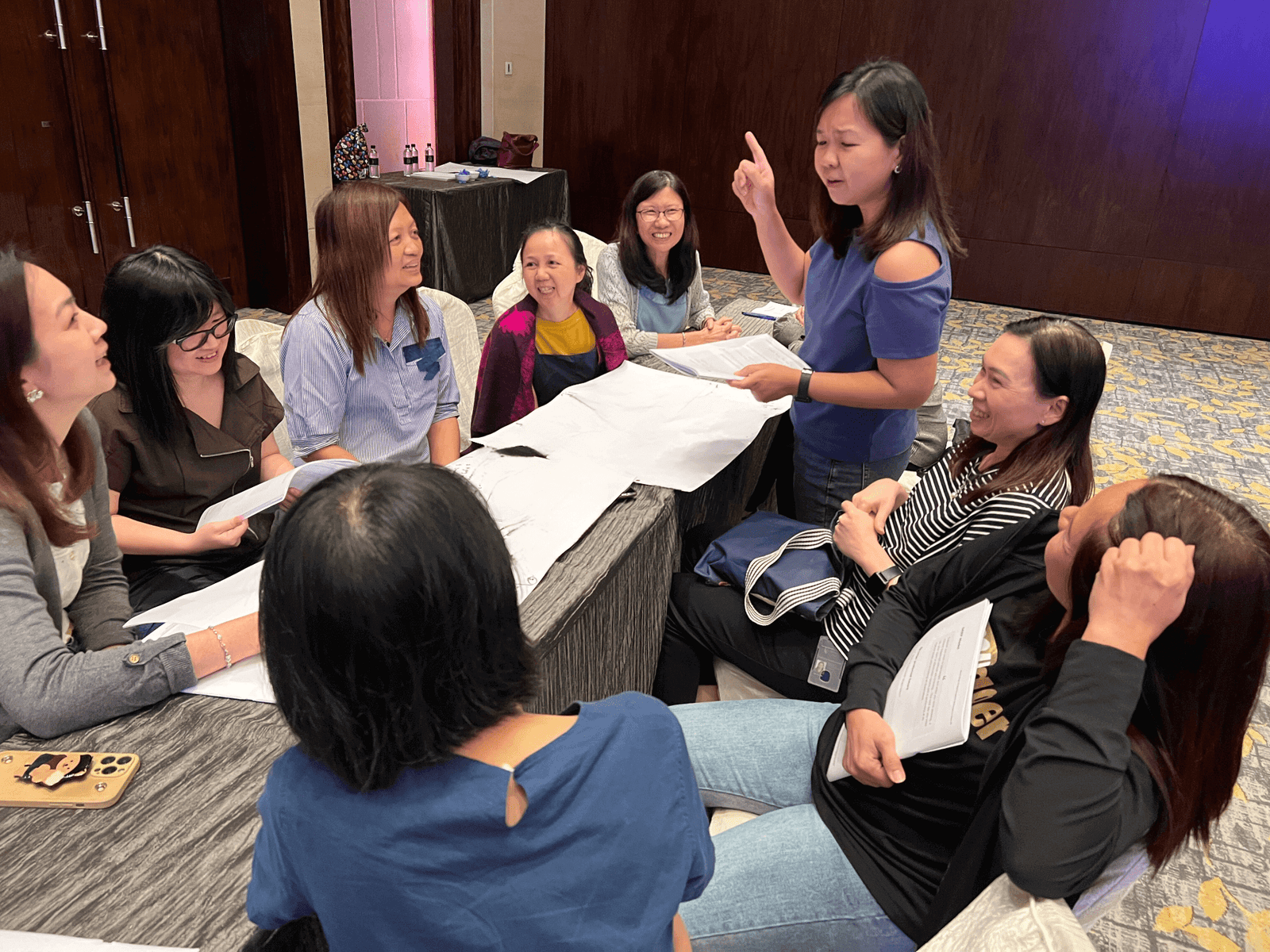 Deep Impact leadership training workshop in progress