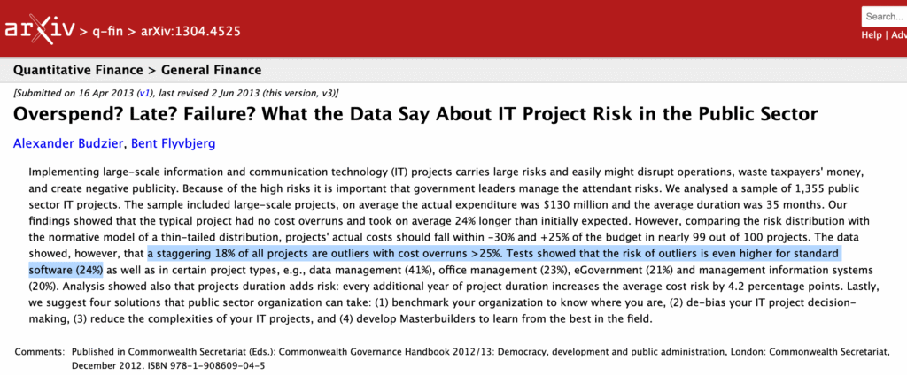 Fig 3 IT projects exceeding budgets and timeline, 2013