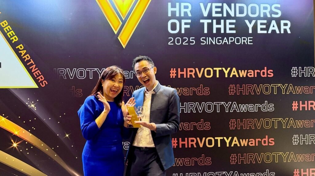 Deep Impact team celebrating Gold award for Best Leadership Development Consultancy at HR Vendors of the Year 2025